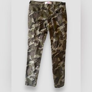 YMI Girls Camo Cargo Pants Size 7 Slim Fit Stylish Utility Skinny Jeans